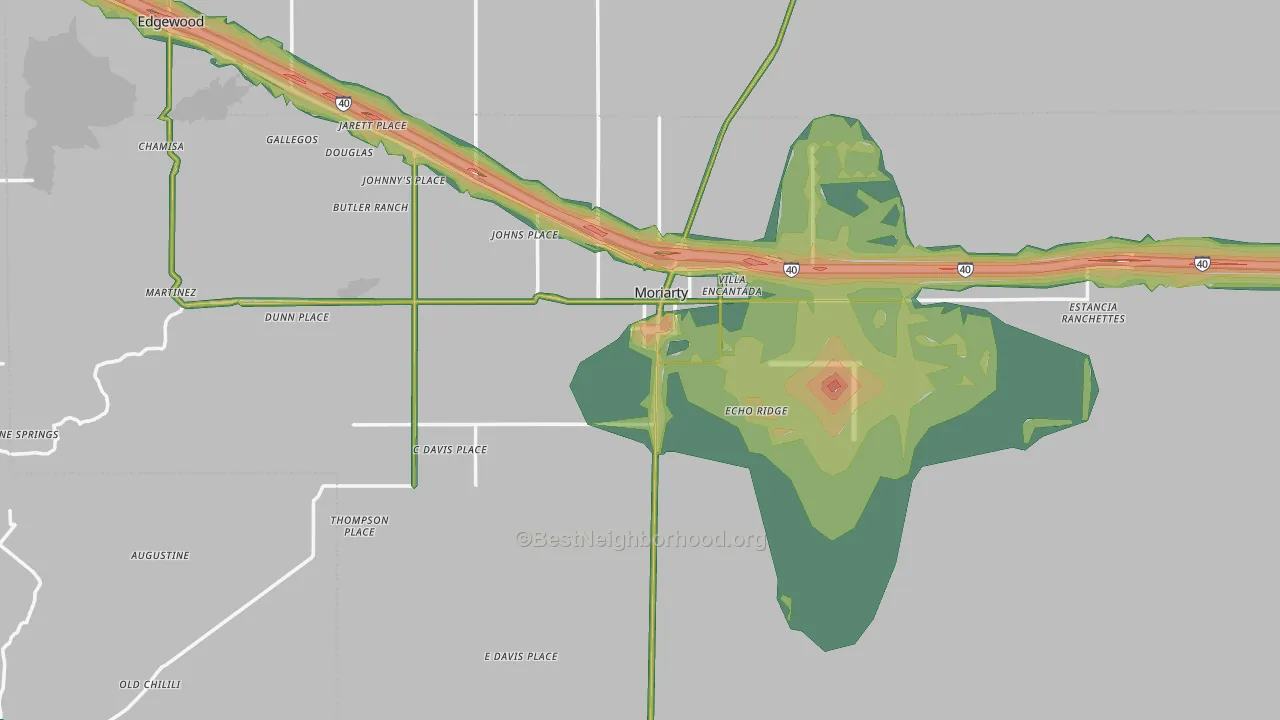 87035, NM Map of Noise Levels in 87035