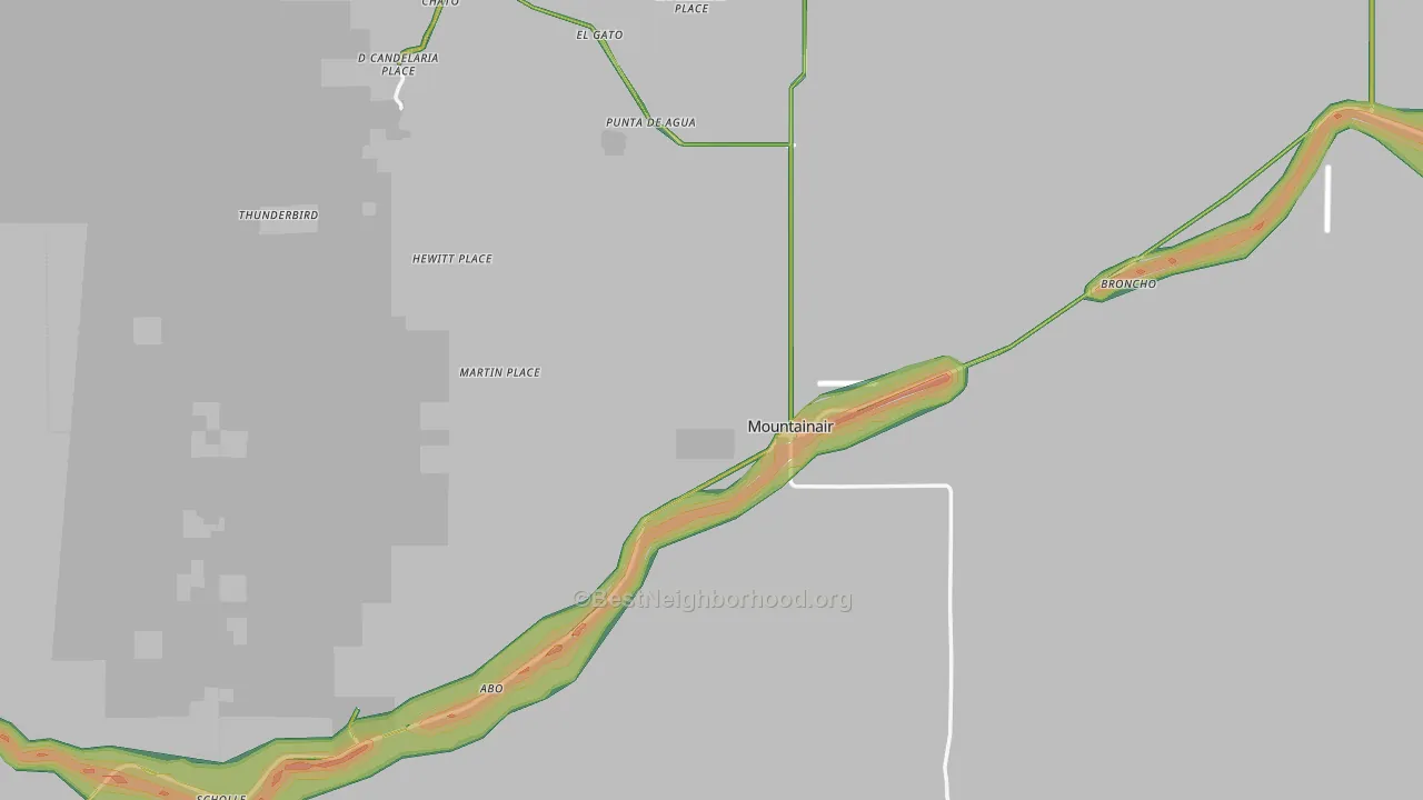 87036, NM Map of Noise Levels in 87036