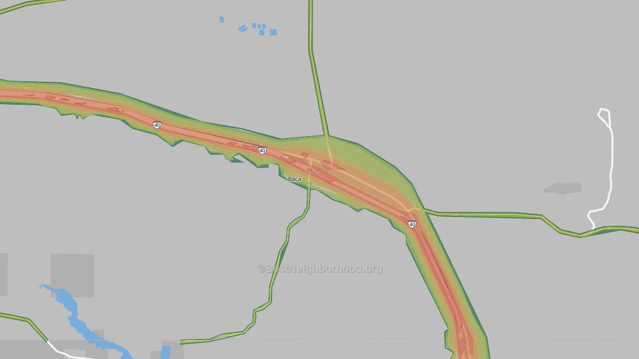 87045, NM Map of Noise Levels in 87045