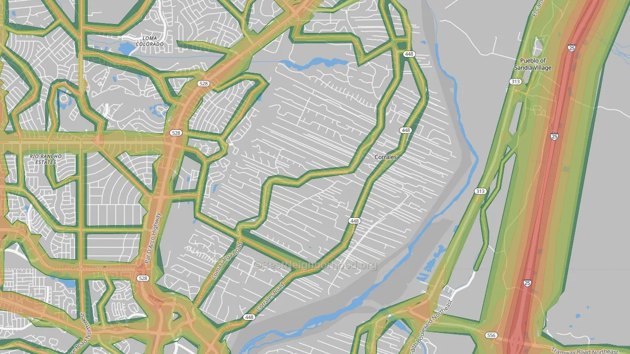 87048, NM Map of Noise Levels in 87048