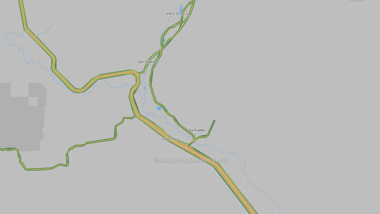87053, NM Map of Noise Levels in 87053