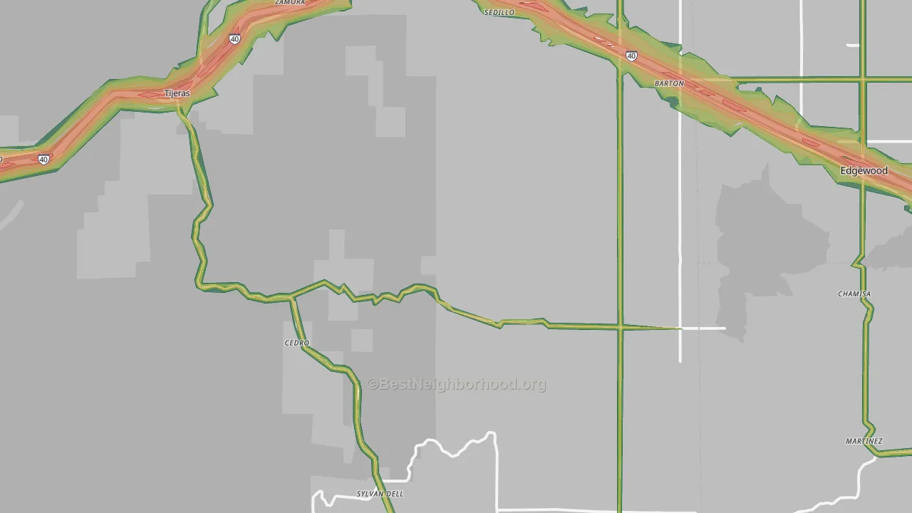 87059, NM Map of Noise Levels in 87059