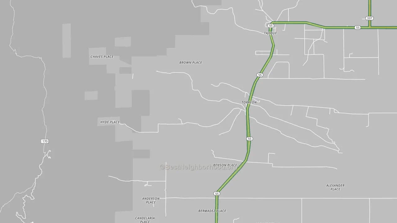 87061, NM Map of Noise Levels in 87061