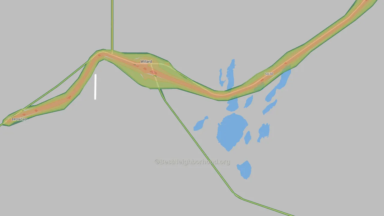 87063, NM Map of Noise Levels in 87063
