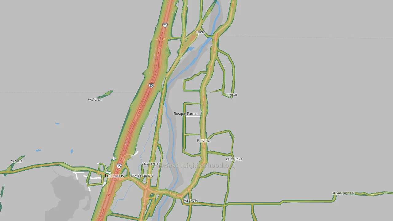 87068, NM Map of Noise Levels in 87068