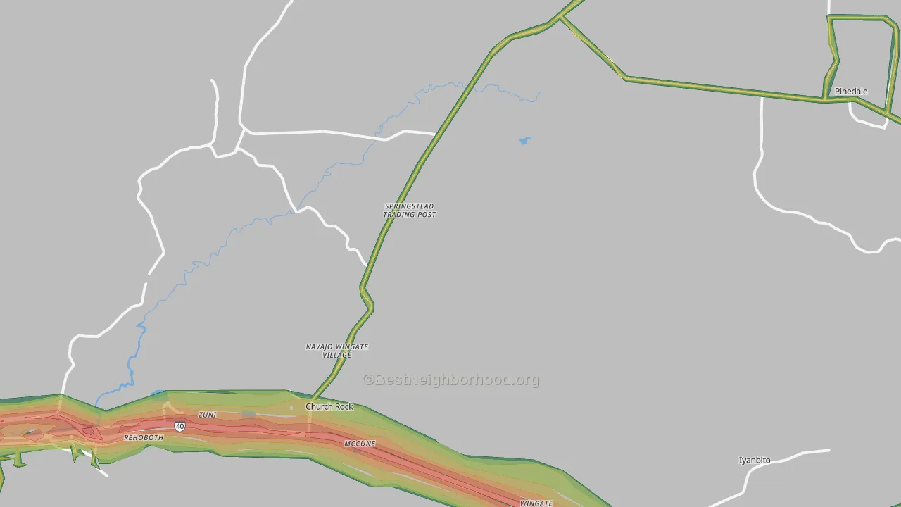 87311, NM Map of Noise Levels in 87311