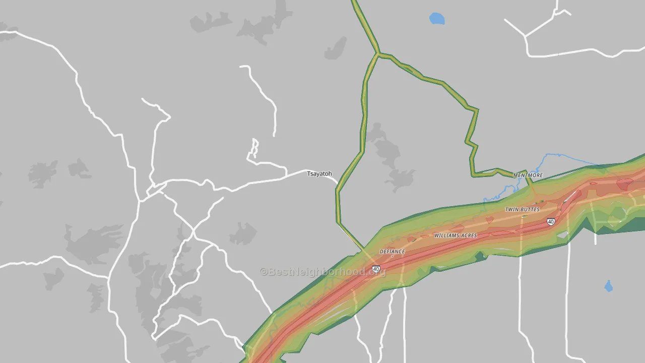 87319, NM Map of Noise Levels in 87319