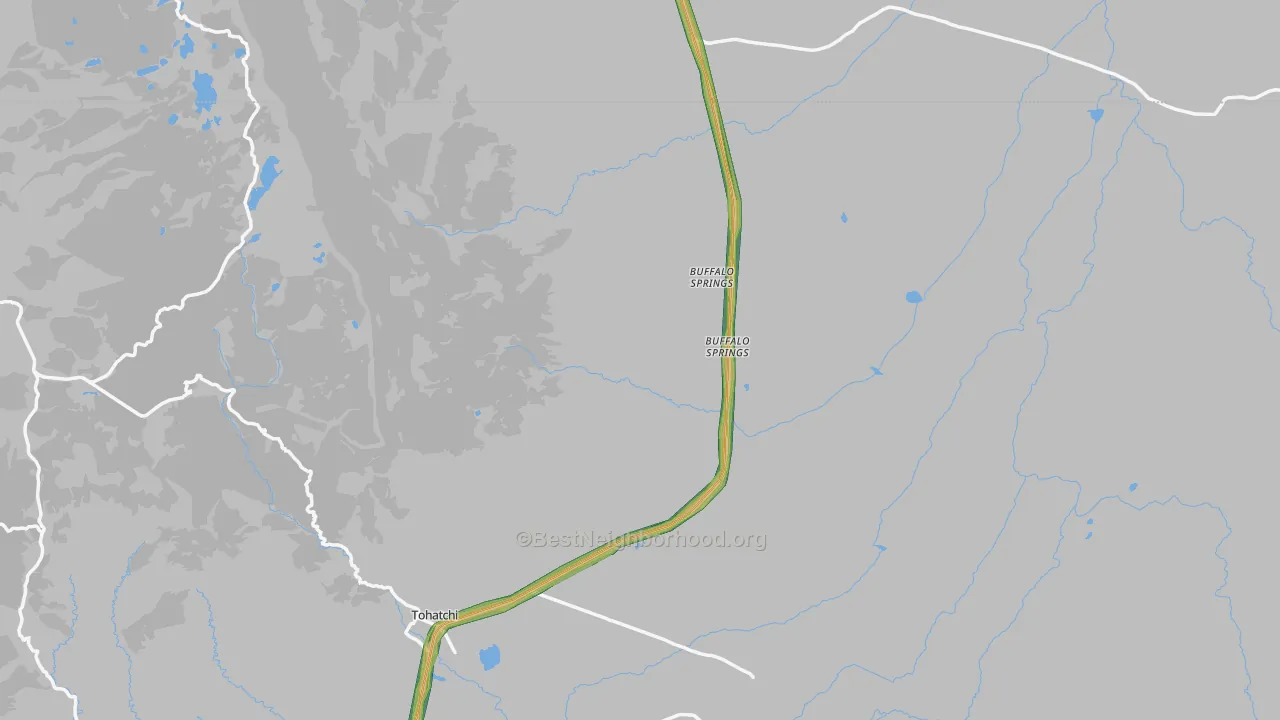 87325, NM Map of Noise Levels in 87325