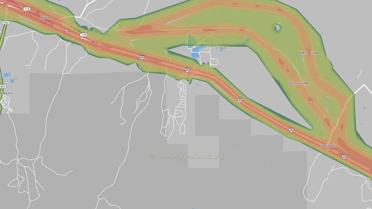 87347, NM Map of Noise Levels in 87347