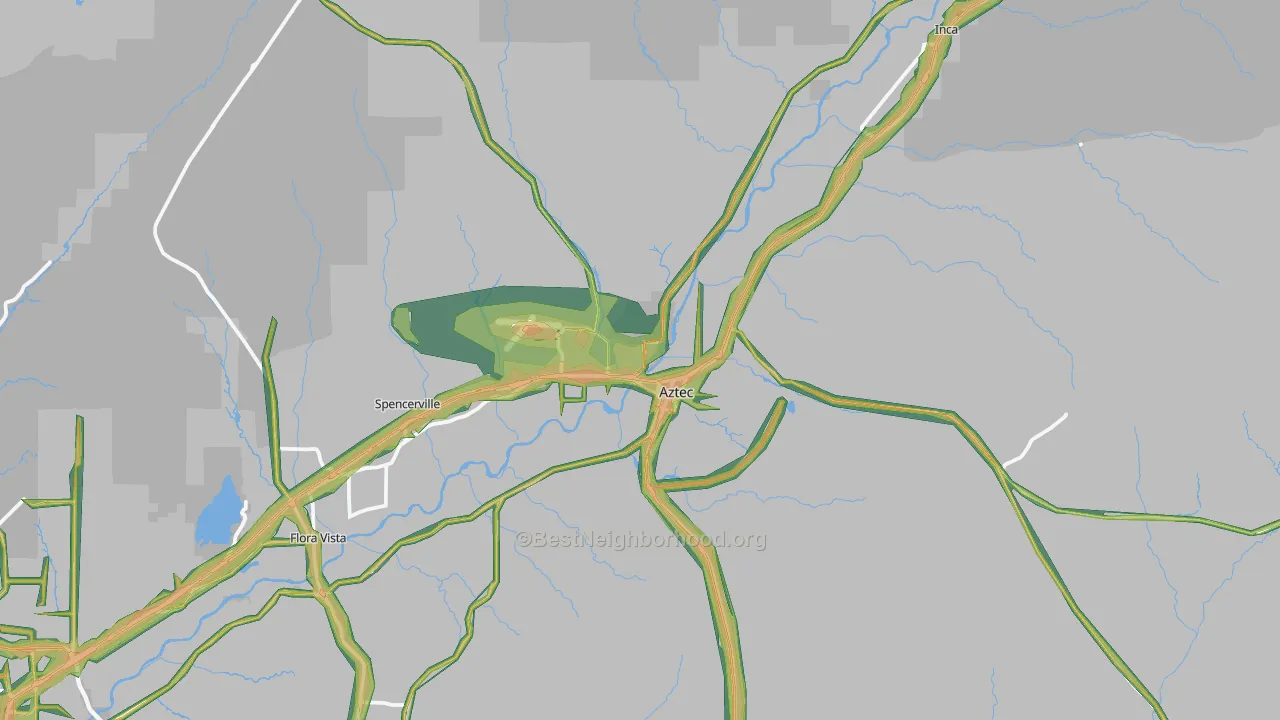 87410, NM Map of Noise Levels in 87410