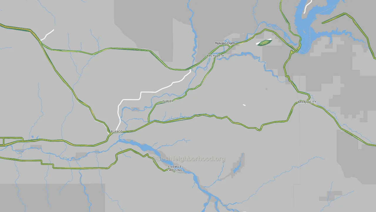 87412, NM Map of Noise Levels in 87412