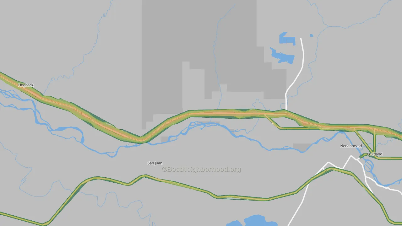 87421, NM Map of Noise Levels in 87421