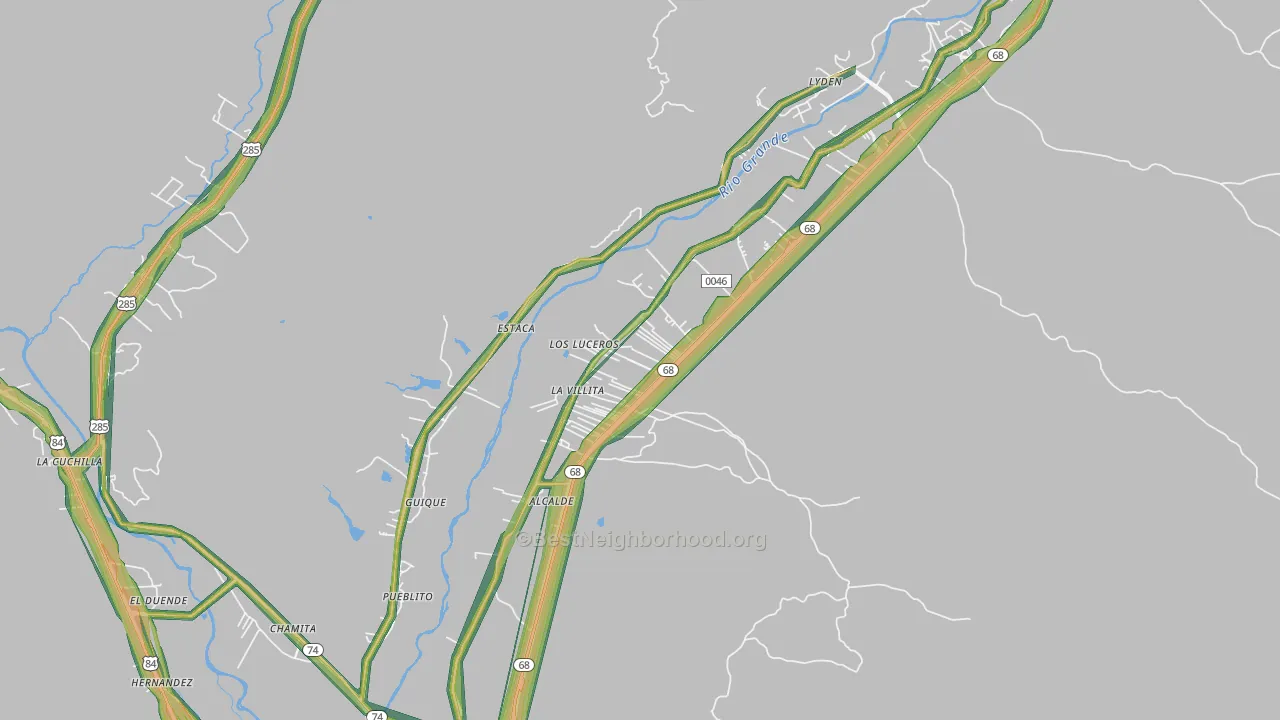 87511, NM Map of Noise Levels in 87511