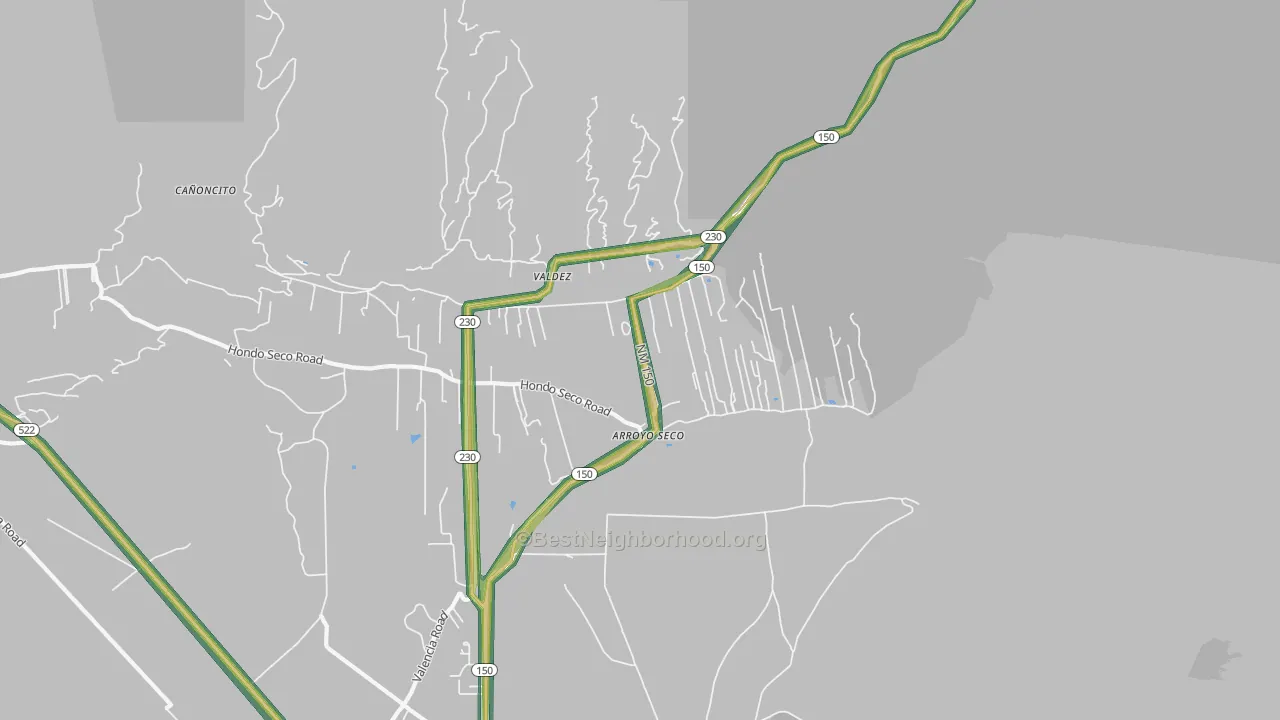 87514, NM Map of Noise Levels in 87514