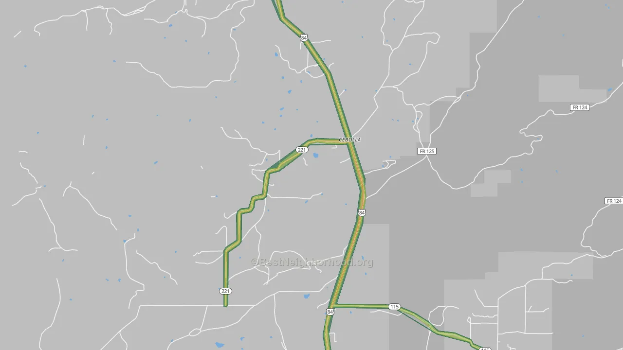 87518, NM Map of Noise Levels in 87518