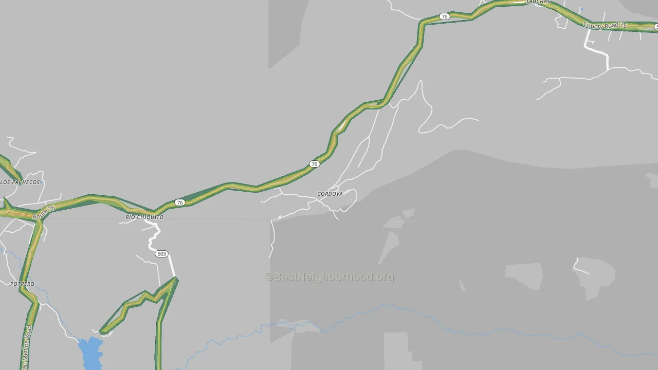 87523, NM Map of Noise Levels in 87523