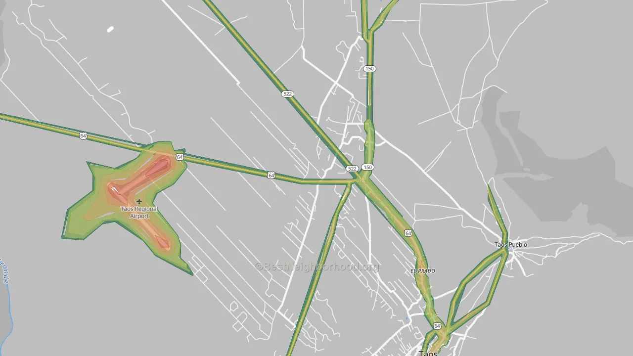 87529, NM Map of Noise Levels in 87529