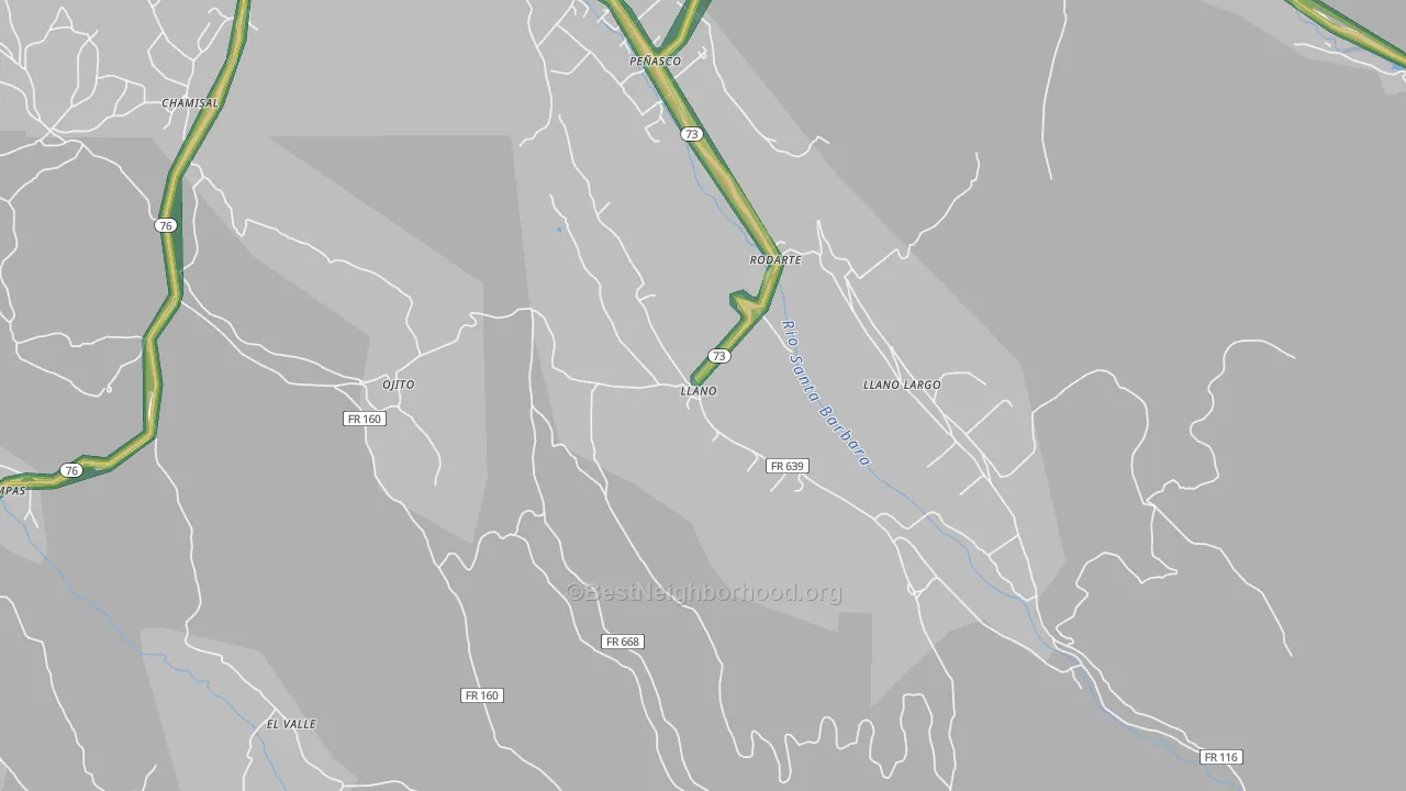 87543, NM Map of Noise Levels in 87543