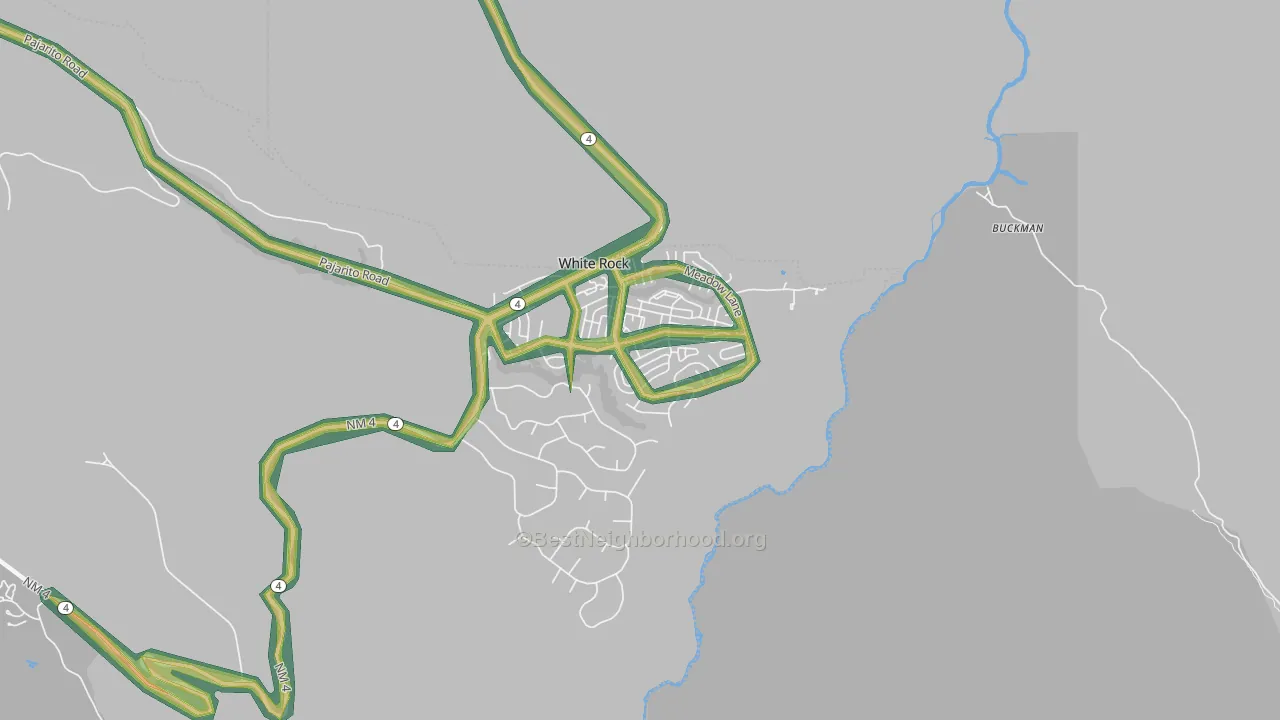 87547, NM Map of Noise Levels in 87547