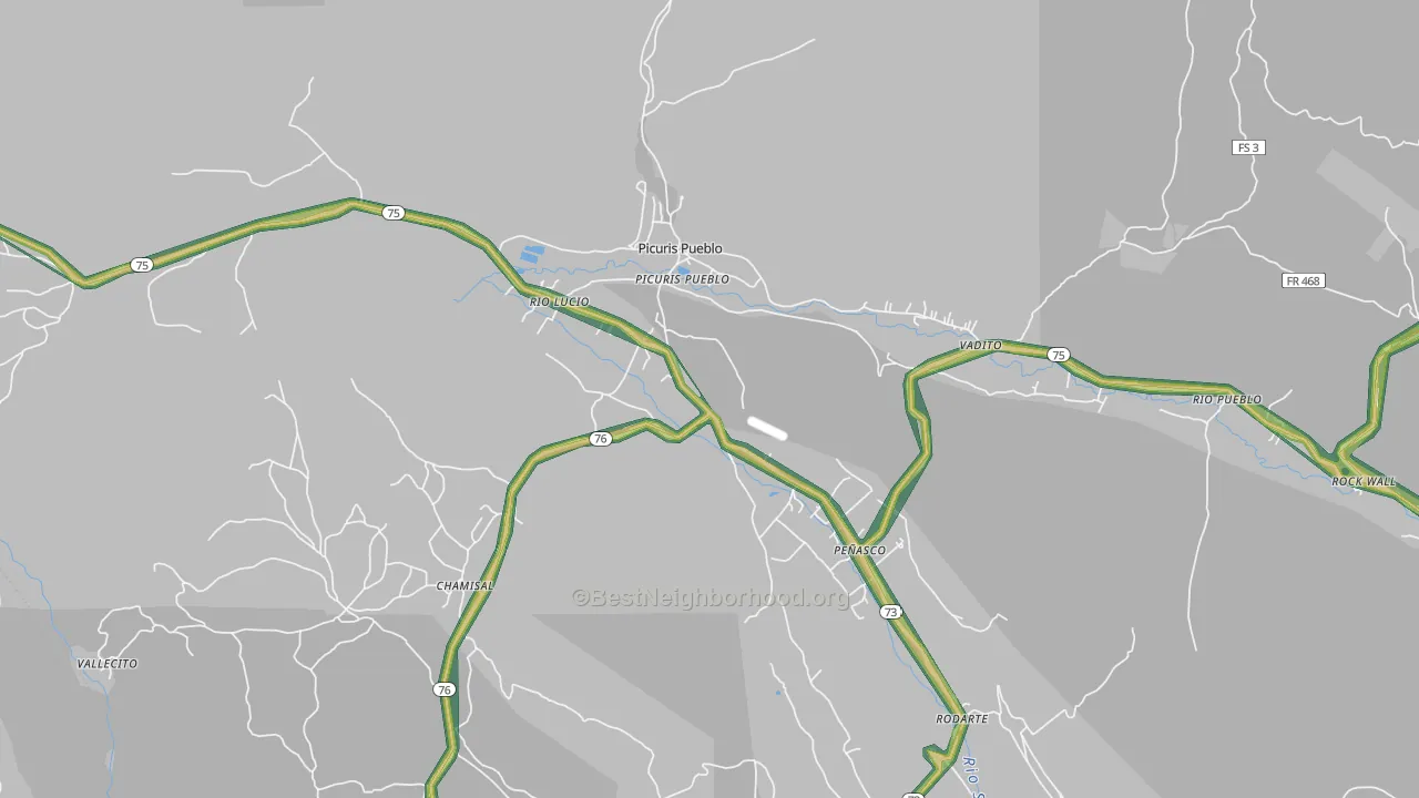 87553, NM Map of Noise Levels in 87553
