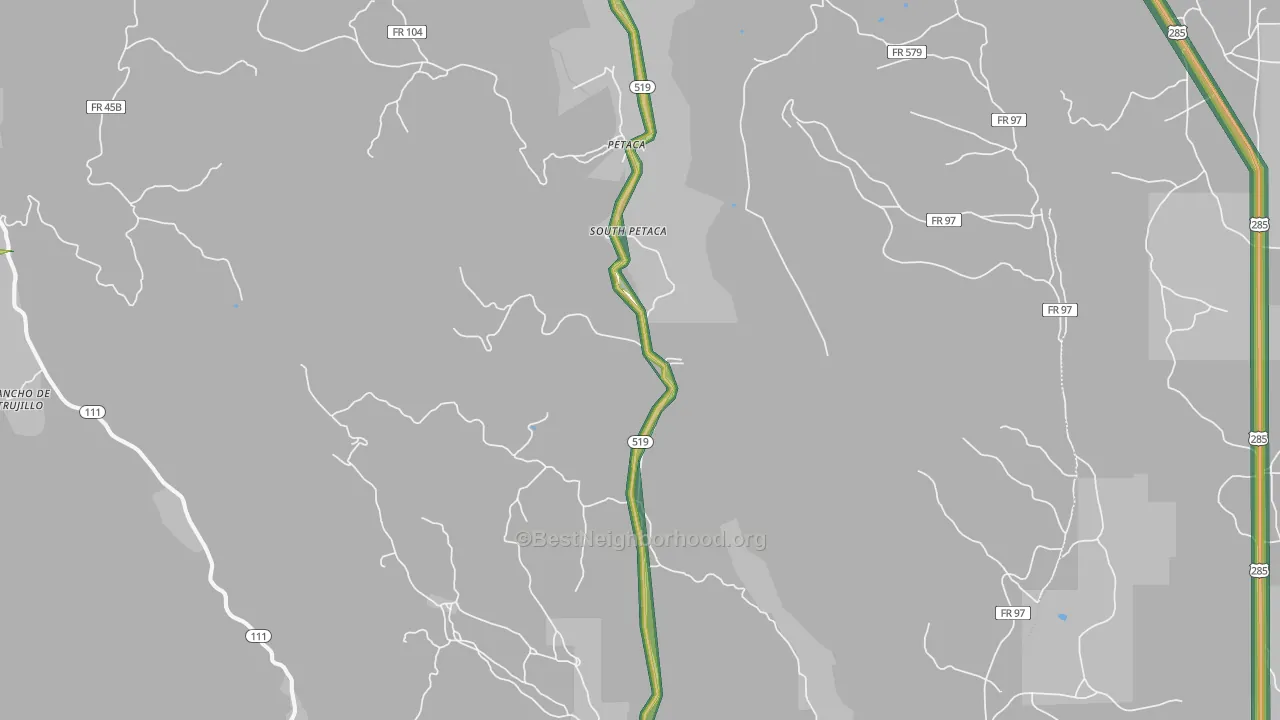 87554, NM Map of Noise Levels in 87554