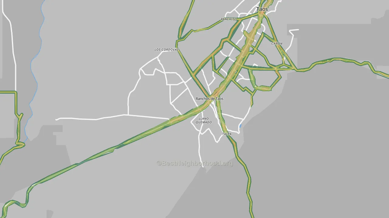 87557, NM Map of Noise Levels in 87557
