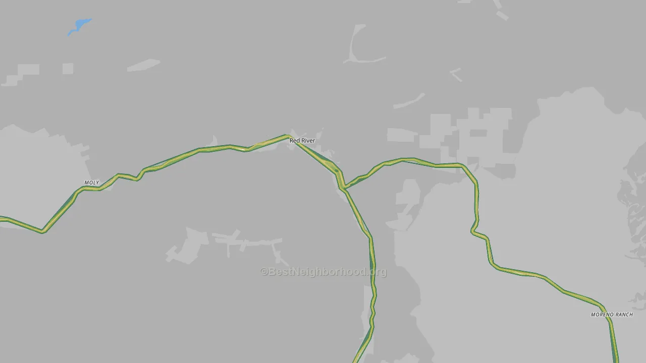 87558, NM Map of Noise Levels in 87558