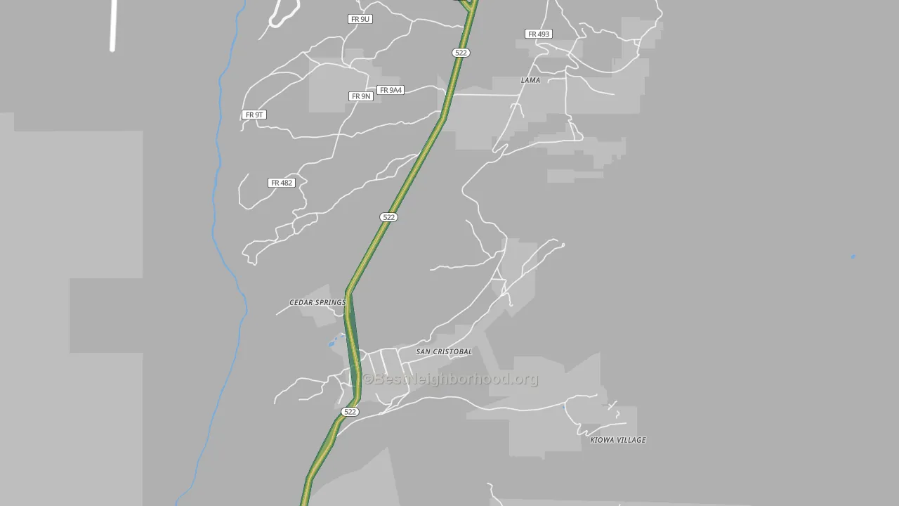 87564, NM Map of Noise Levels in 87564