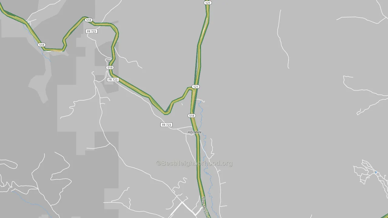 87723, NM Map of Noise Levels in 87723