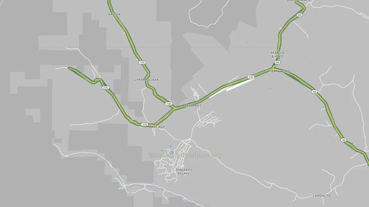 87742, NM Map of Noise Levels in 87742