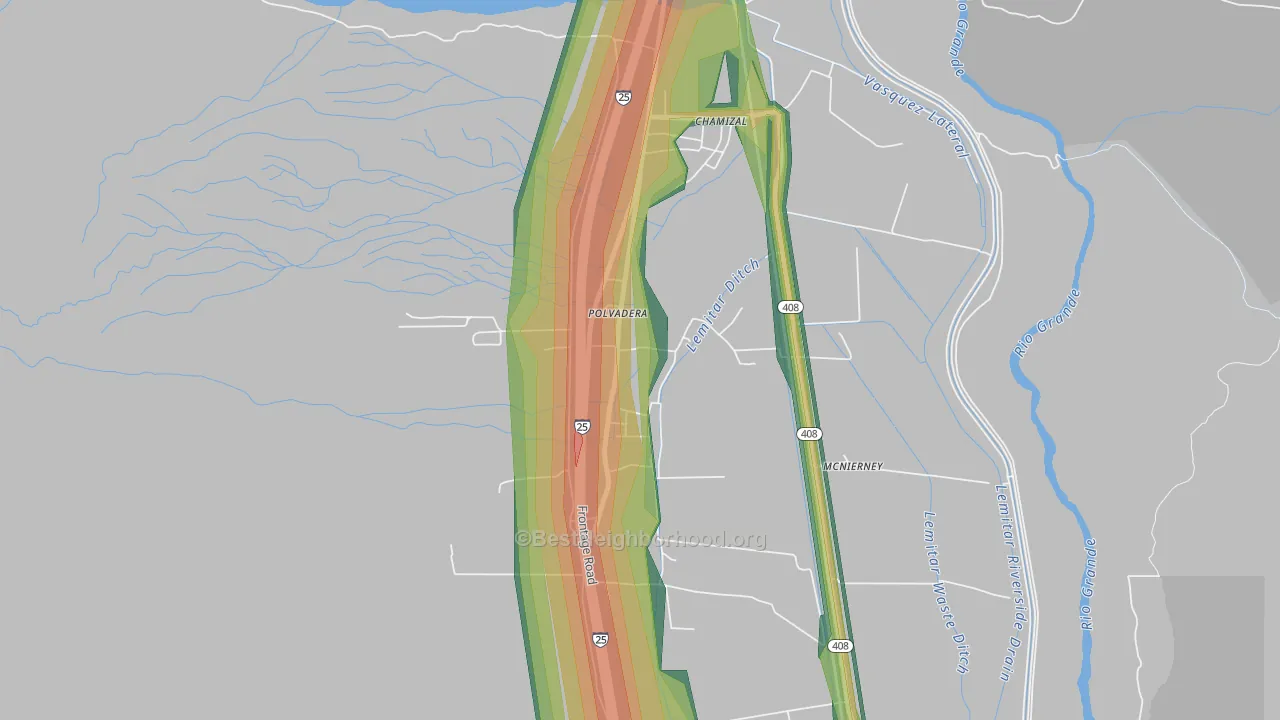 87828, NM Map of Noise Levels in 87828
