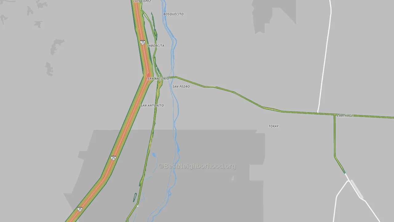87832, NM Map of Noise Levels in 87832