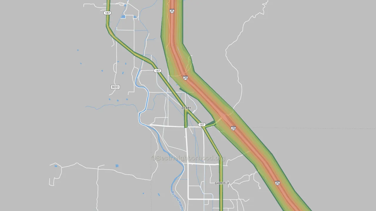 87933, NM Map of Noise Levels in 87933