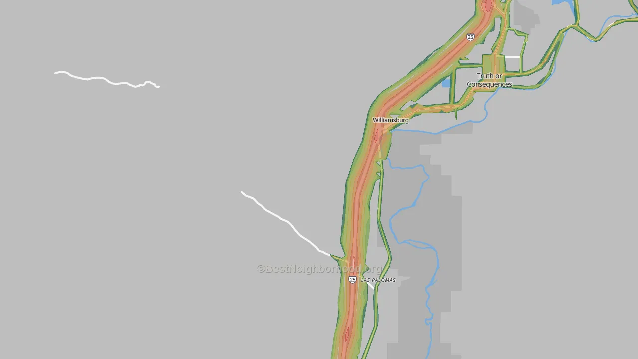 87942, NM Map of Noise Levels in 87942