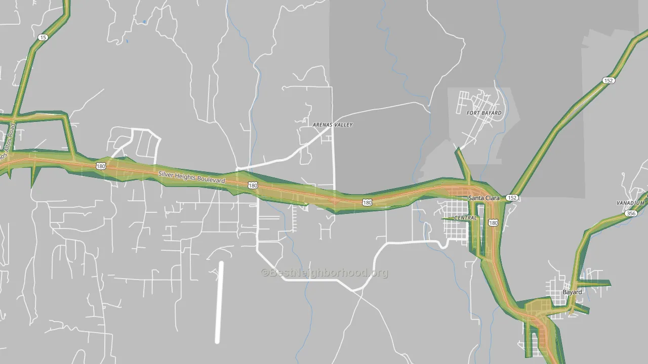 88022, NM Map of Noise Levels in 88022