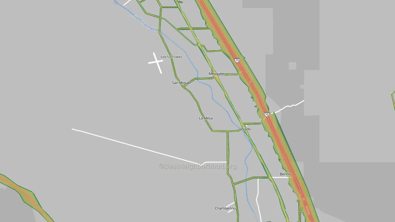 88044, NM Map of Noise Levels in 88044