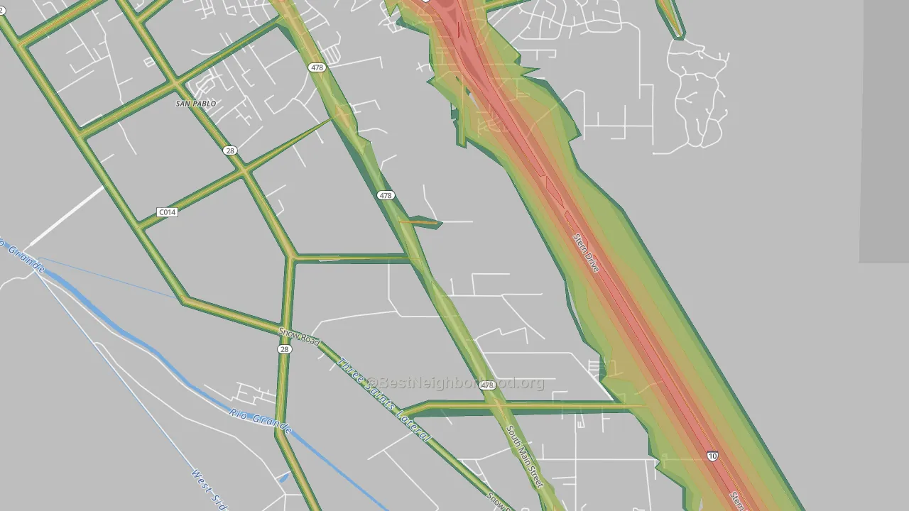 88047, NM Map of Noise Levels in 88047