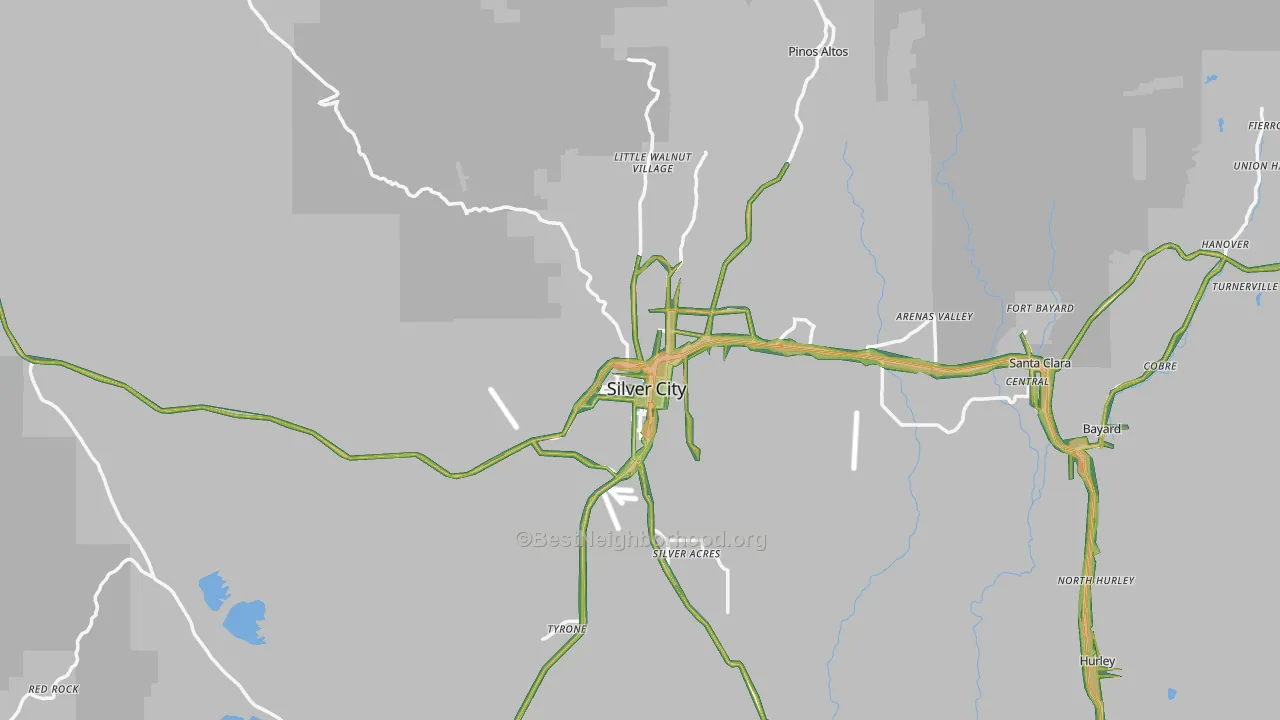88061, NM Map of Noise Levels in 88061