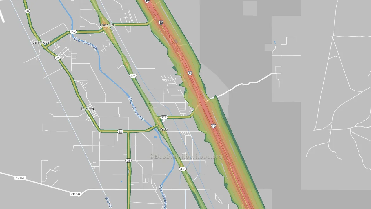 88072, NM Map of Noise Levels in 88072