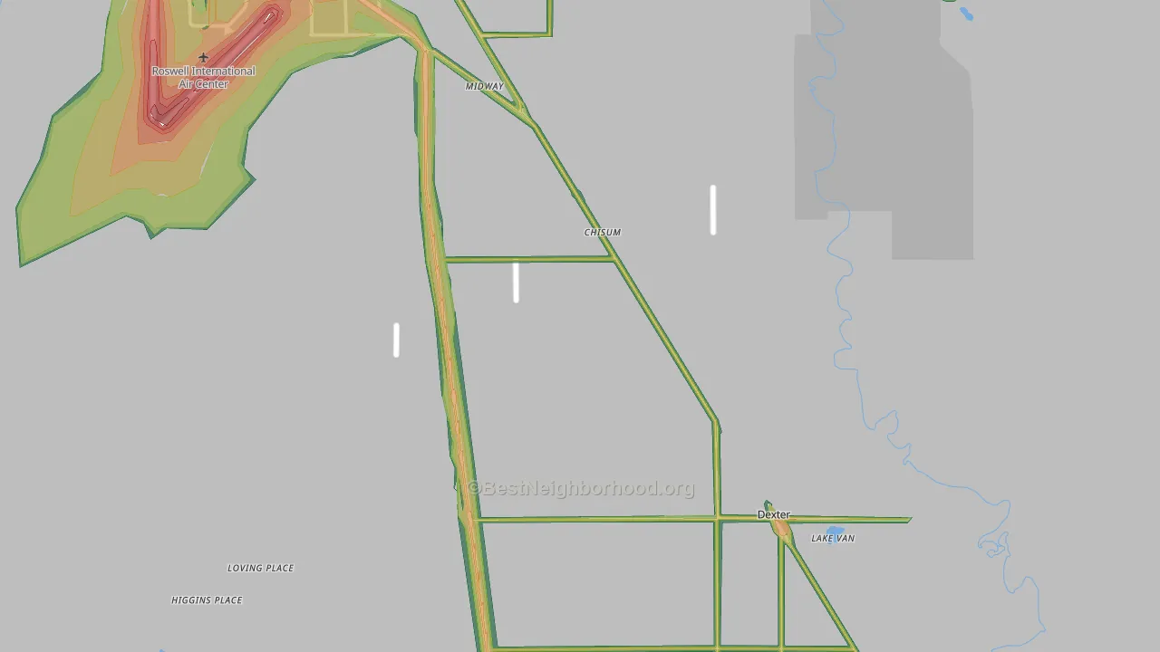 88230, NM Map of Noise Levels in 88230