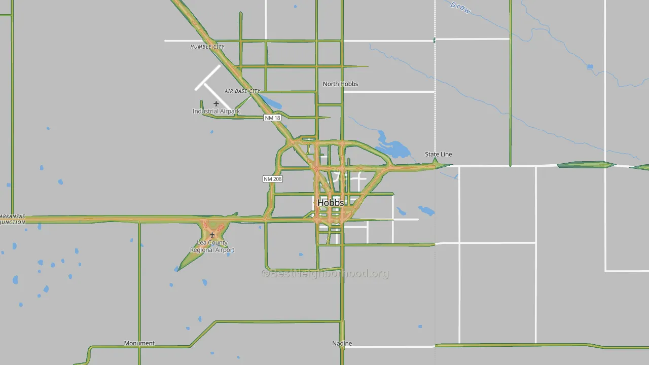 88240, NM Map of Noise Levels in 88240