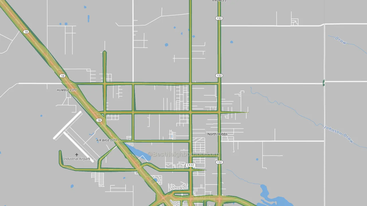 88242, NM Map of Noise Levels in 88242