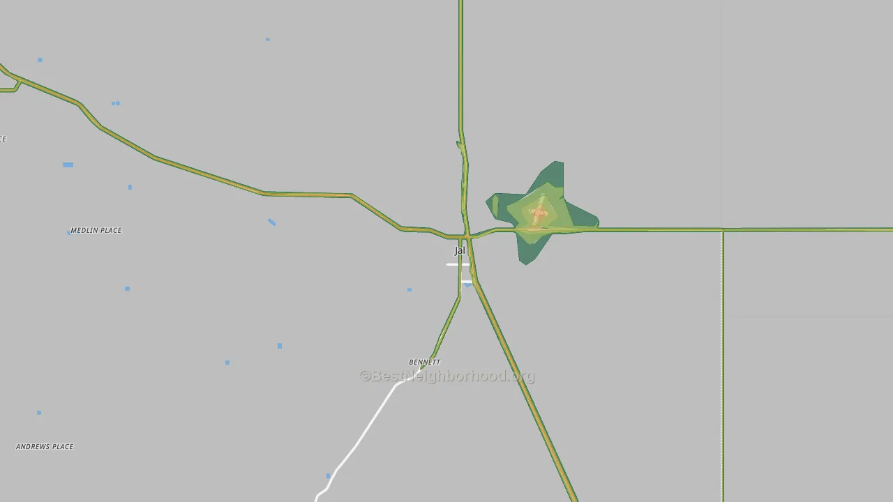 88252, NM Map of Noise Levels in 88252