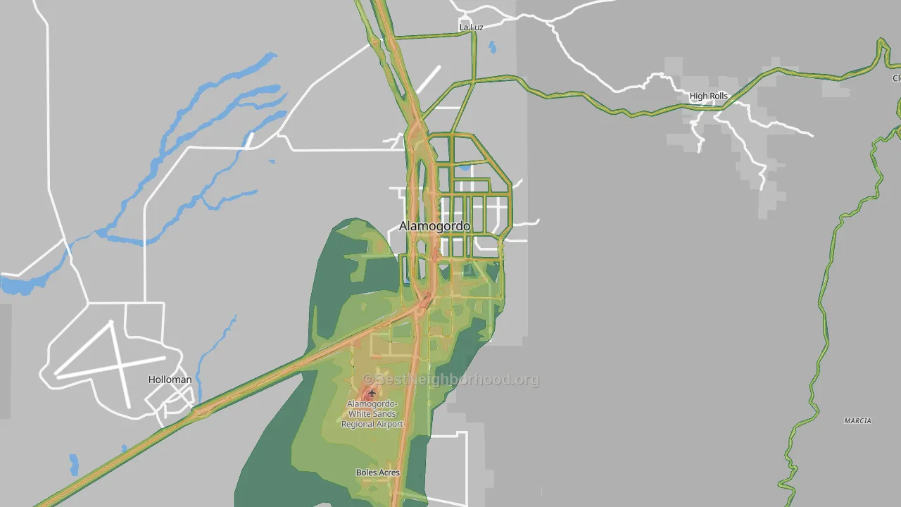 88310, NM Map of Noise Levels in 88310