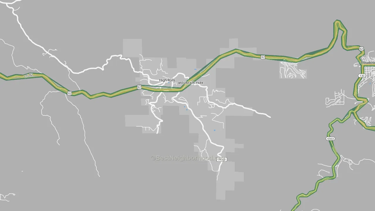 88325, NM Map of Noise Levels in 88325