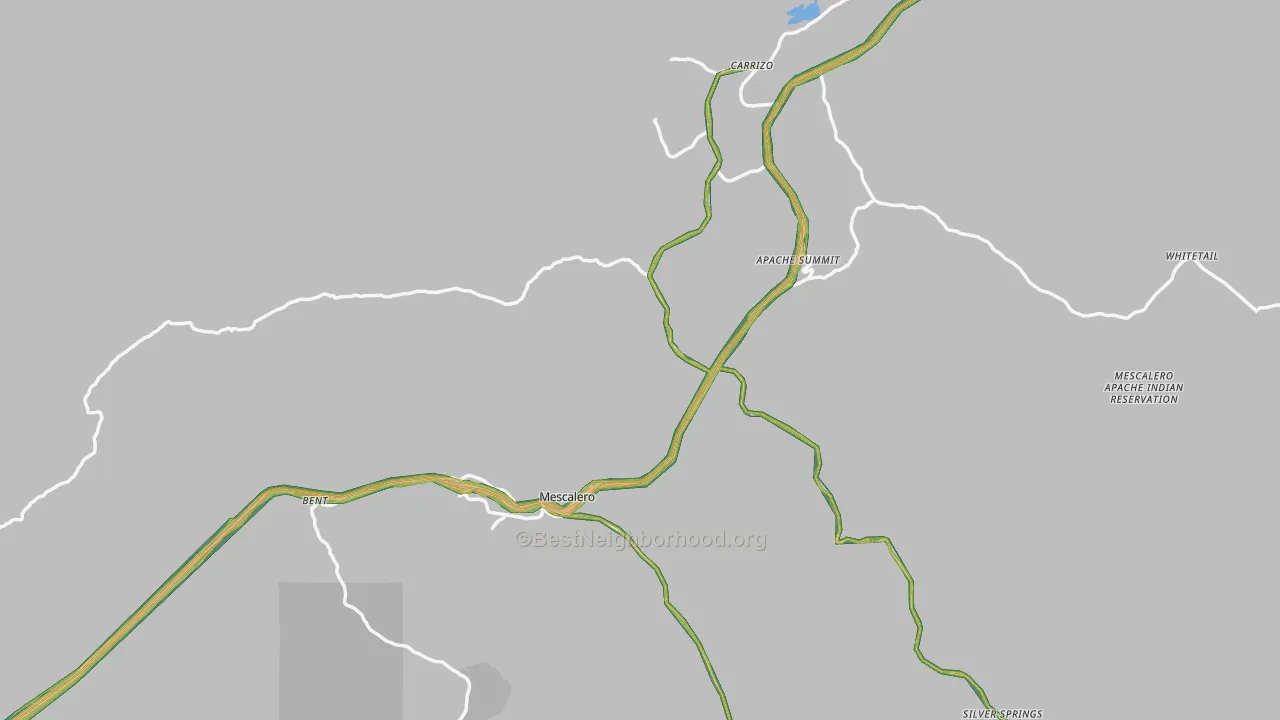 88340, NM Map of Noise Levels in 88340