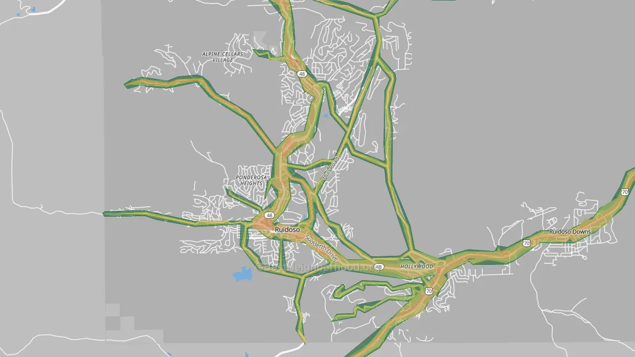 88345, NM Map of Noise Levels in 88345