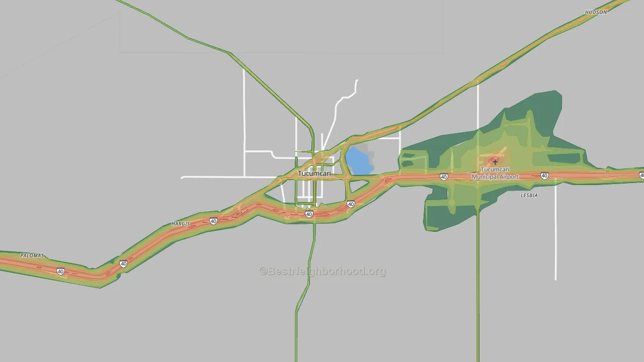 88401, NM Map of Noise Levels in 88401