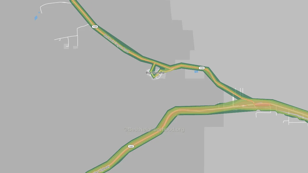 89004, NV Map of Noise Levels in 89004