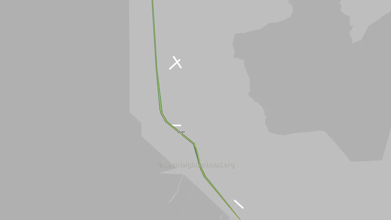 89010, NV Map of Noise Levels in 89010